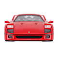 Pikkukuva 4 / 6: RASTAR R/C 1:14 Ferrari F40 kaukosäädinauto (punainen)