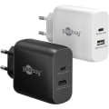 Miniatyrbild 1 av 5: USB-C™ PD GaN dubbel snabbladdare (65 W) vit