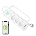 Miniatyrbillede 4 af 4: Gosund P1 PLUS smart WiFi strømskinne (4x AC schuko, 3x USB-A) Tuya