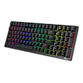 Miniatyrbild 3 av 7: Trådlöst mekaniskt tangentbord Royal Kludge RK98 RGB, Röd switch (svart)