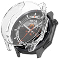 Miniatyrbillede 3 af 3: Elektroplettering Sølv TPU Beskyttelsesetui til Oppo Watch X2/OnePlus Watch3 Gennemsigtig