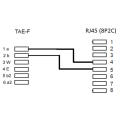 Miniatyrbild 3 av 3: TAE-adapterkontakt för telefon