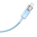 Miniatyrbillede 5 af 11: Hurtig opladningskabel Baseus USB-C til Lightning Explorer Series 2m, 20W (blå)