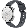 Miniatyrbild 1 av 4: Huawei GT5 / GT5 Pro Textured Silikon Klockarmband Grå