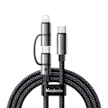Miniatyrbild 2 av 4: Mcdodo 2-i-1 kabel CA-0450 USB-C till USB-C + Lightning, 1,2 m