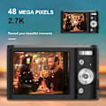 Pikkukuva 3 / 5: INF Digikamera 48MP 1080 FHD 2,8 tuuman näyttö Musta