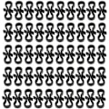 Pikkukuva 1 / 6: 50 Pack jouluvaloklipsiä ulkokäyttöön Musta