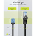 Miniatyrbild 4 av 11: Ultraflexibel patchkabel CAT 6A, slim, U/UTP, svart