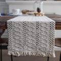 Pikkukuva 6 / 7: Beige Macrame-pöytäliina M