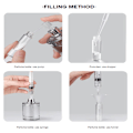 Miniatyrbild 2 av 4: Liten Refill Flaska för Parfym Återfyllbar 5 ml 2-Pack Silver