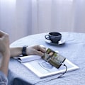Miniatyrbillede 4 af 5: Premium Audio Cable - Grå med lilla accenter