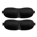 Miniatyrbillede 1 af 5: INF Sovemaske 3D 2 stk. Sort