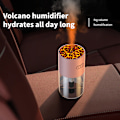 Miniatyrbillede 10 af 11: Vulkan Luftfugter HS02: Simuler Flamme med 7-Farvet Lys Hvid
