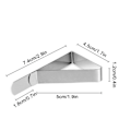 Miniatyrbild 4 av 5: INF Dukklämmor / dukhållare 6-pack Silver
