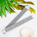 Miniatyrbild 4 av 6: Klockarmband flätad nylon Fitbit Inspire / 1 / 2 / 3 Silver