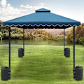 Miniatyrbild 2 av 2: Vattenviktsväska för Pop Up Canopy-tält, bärbar utomhus vindtät sandsäck 24 cm