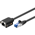 Miniatyrbild 3 av 4: CAT 6A förlängningskabel, S/FTP (PiMF), svart