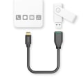 Miniatyrbild 2 av 4: Adapterkabel USB OTG USB-C till USB-A Svart