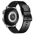 Miniatyrbillede 1 af 6: Rem i ægte læder til Samsung Galaxy Watch 4 Sort 20 mm