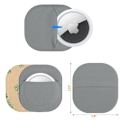 Pikkukuva 1 / 5: Tyylikäs Lycra-kangas suojakotelo Apple AirTagille Harmaa