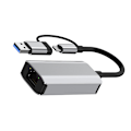 Miniatyrbild 4 av 4: USB 3.0 & Type-C Dual Gigabit Ethernet Adapter Hub