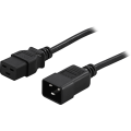Miniatyrbild 3 av 3: Device cable, earthed, IEC320 C19 to C20, 16 A / 250 V, 0.5m