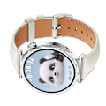 Miniatyrbillede 3 af 3: Urrem i læder til Huawei Watch GT5 - 18MM Hvid + Sølv