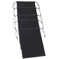 Miniatyrbillede 1 af 5: Opbevaringsposer med snøre 5-pak 15 × 20 cm Sort