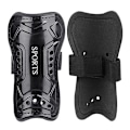 Miniatyrbillede 1 af 4: Youth Shin Guards Fodbold med rem Sort