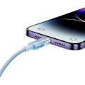 Miniatyrbild 9 av 11: Snabbladdningskabel Baseus USB-C till Lightning Explorer Series 1m, 20W (blå)