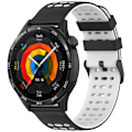 Miniatyrbillede 3 af 3: Silikonerem til ur 22 mm - Til Huawei Watch GT5, Keep Watch Pilot1 Sort hvid