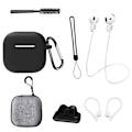 Pikkukuva 1 / 3: AirPods 4. sukupolven kahdeksanosainen setti mustana