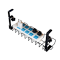 Miniatyrbillede 1 af 7: Kabelskjuler til skrivebord Sort