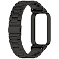 Miniatyrbillede 1 af 11: Urrem i rustfrit stål til Xiaomi Band 9 Active & Redmi Band 3 Sort