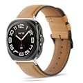 Miniatyrbillede 2 af 2: Rem i ægte læder til Samsung Watch 7 Ultra (47 mm) - Brun