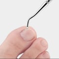 Miniatyrbillede 2 af 3: Professionel curette-vinklet-neglerens-dobbeltende
