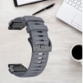 Miniatyrbillede 2 af 4: Premium Garmin Fenix 8 Rem: Fluororubber Urrem Grå 22 mm