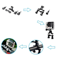 Miniatyrbillede 6 af 11: INF GoPro tilbehørssæt med 37 dele
