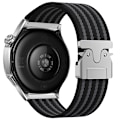 Miniatyrbild 1 av 3: 22mm Vävd Klockarmband i Nylon för Huawei GT5/Watch 3/4 Pro Grå