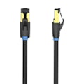 Miniatyrbild 1 av 6: Nätverkskabel CAT8 SFTP-ventil IKABI RJ45 Ethernet 40Gbps 3m Svart