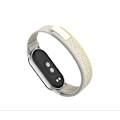 Pikkukuva 4 / 4: Nylon-urheiluhihna Xiaomi Mi Band 9/8 NFC:lle Harmaa