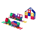 Pikkukuva 3 / 3: Magneettilaatat 3D Train Playmags 153 - 50 kpl setti
