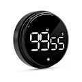 Miniatyrbillede 1 af 4: Magnetisk digital køkkenur med stort LED display Sort