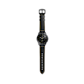 Miniatyrbillede 2 af 6: Silikone- og læderrem til Galaxy Watch 3/5 Sort 22 mm