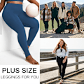 Miniatyrbild 4 av 4: Plus Size Yogabyxor med fickor 4XL