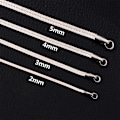 Pikkukuva 4 / 5: Litteä käärmeketju kaulakoru, 5 mm ruostumatonta terästä M