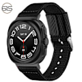 Miniatyrbild 1 av 3: Klockarmband i Nylon för Samsung Watch 7 Ultra 22 mm Svart