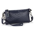 Miniatyrbild 1 av 5: Kvinnors clutchväska i äkta läder, kompakt crossbody-väska Blå