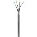 Miniatyrbild 1 av 2: CAT 6 nätverkskabel för dragning utomhus, S/FTP (PiMF), svart
