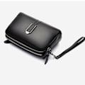Miniatyrbillede 2 af 3: Trendy crossbody taljetaske med skulderrem Sort